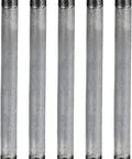 One Inch Galvanized Malleable Steel Pipe 72 Inch Length 5 Pack For DIY Industrial Shelves And Vintage Furniture Projects Heavy Duty Hardware