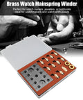 Pro Grade Brass Watch Mainspring Winder Kit For Pros And DIYers with set in case for wristwatch repairs