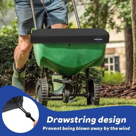 Waterproof 600D Heavy Duty Spreader Cover For Broadcast Spreaders P20-5010 And 85-100 Lb Fertilizer Spreaders Rain Or Shine