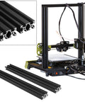 4 Piece 16 Inch 2040 Aluminum Extrusion Set Aluminum Profile Linear Rail Black Anodized For 3D Printer CNC DIY Laser Engraving Machine