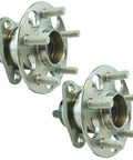 Rear Wheel Bearing And Hub Assembly Set For Toyota Prius 2010 2015 And Prius Plug-In 2012 2015, two-piece kit displayed
