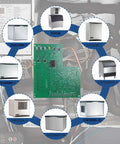 Control Board Assembly For Prodigy Ice Machine Systems Replacement Fits EH430 D CU1526MW-1 And More diagram display