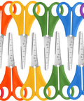 Bulk Pack Of 12 Kids Safety Scissors, 5 Inch Scissors For School And Craft, Soft Grips With Non Slip Handles, Rounded Safety Tips, Lightweight For Ages 4 5 6 7 8 9 10 12, Ideal Classroom And Craft Set. Colorful 5-inch kids safety scissors set