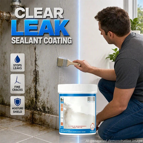 Man applying Heavy Duty Multi Surface Waterproof Sealant Spray To Nail Leaks On Roofs Walls Or Tiles Clear Protective Coating.