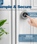 Smart Door Lock With Keypad And Fingerprint, App Control For Quick Entry, Great Security For Bedrooms, Apartments And Offices