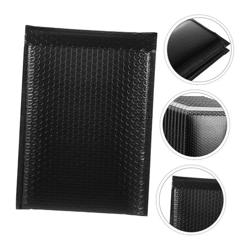 Black Bubble Mailers 13x18 Plus 4 Padded Envelopes With Self Seal Adhesive for Shipping Clothes and Small Business Packages 50 Pack