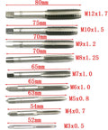 20 Piece Tap And Die Set M3 To M12 Titanium Plated Chrome Vanadium Steel For Self Tapping Screws Metalworking Hand Tools Kit Pro Grade For Precision Threading And Durable Chrome Vanadium Construction For Long Lasting Use. M3-M12 taps