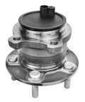 Rear Wheel Bearing And Hub Assembly For Ford Transit Connect 2014 2015 2016 2017 2018 Ready To Roll 5-Lug Rear Left Or Right 4-Bolt Rectangular Flange ABS Magnetic Encoder FWD, side view
