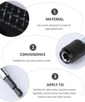 Healifty 22 Pc Hss Broken Bolt Extractor Set Gets Stripped Screws Out Like A Pro With Extension Bit Holder And Socket Adapter For Metal Wood Bolts Fast And Easy, HSS steel extractor bits