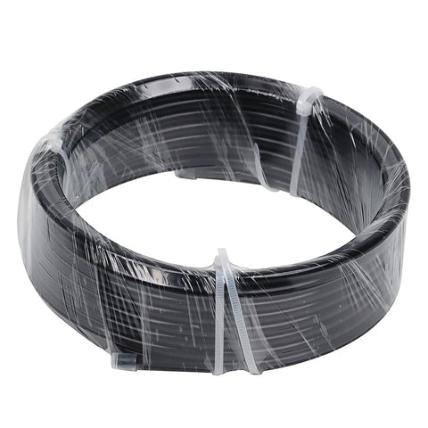 Heavy Duty Nylon Air Line 25ft One Quarter Inch OD Pneumatic Tube DOT Approved SAE J844 Airline coiled black tube