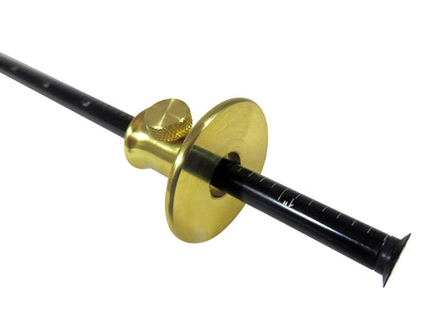 Wheel Marking Gauge With Solid Brass Head And Hardened Cutting Wheel, 8 Inch Overall Length,.310 Inch Diameter Beam, High Speed Steel Wheel, Easy Read SAE And Metric Scales, Durable Woodworking Marking Tool For Precise Joinery