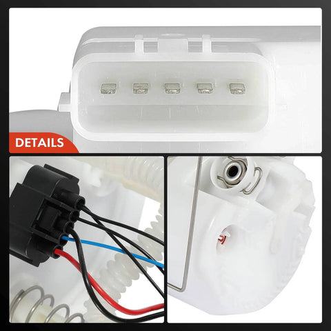 Close-up view of electric fuel pump module assembly components for Chevrolet City Express 2015-2018 and Nissan NV200 2013-2019.