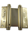 Double Acting Swing Door Hinge Size 39 Brass Plated Steel For Heavy Duty Interior And Exterior Doors, front view