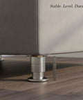 Adjustable Stainless Steel Furniture Legs 1.5 To 9.8 Inch Leveling Feet For Cabinets And Sofas With Mounting
