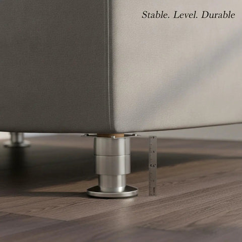 Adjustable Stainless Steel Furniture Legs 1.5 To 9.8 Inch Leveling Feet For Cabinets And Sofas With Mounting