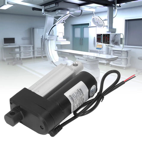 Go-To Heavy-Duty 24V High-Speed Linear Actuator With 50mm Stroke And 1200N Thrust For Track Systems, shown in a clinical setting
