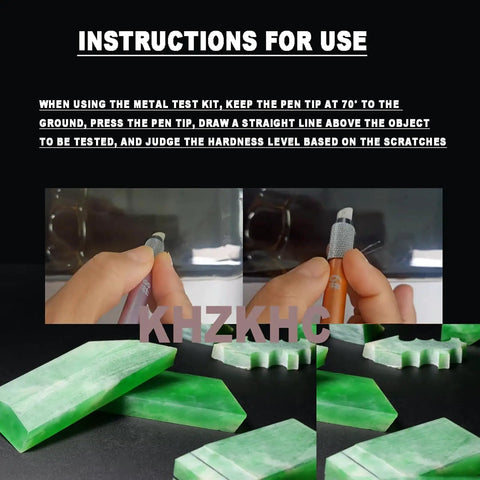 Pro Grade Hardness Test Kit For Industrial Minerals With Storage Box 2 To 9 Scratch Tester Set for jade and stone testing