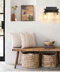 Industrial Mason Jar Vanity Lights 2 Pack With Clear Glass Shades Gold And Black Farmhouse Wall Sconces Over Mirror for living room.