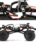 CNC Aluminum Shock Flex Blades For SCX24 1 24 RC Crawler Upgrade on model with visible shock mounts and rails