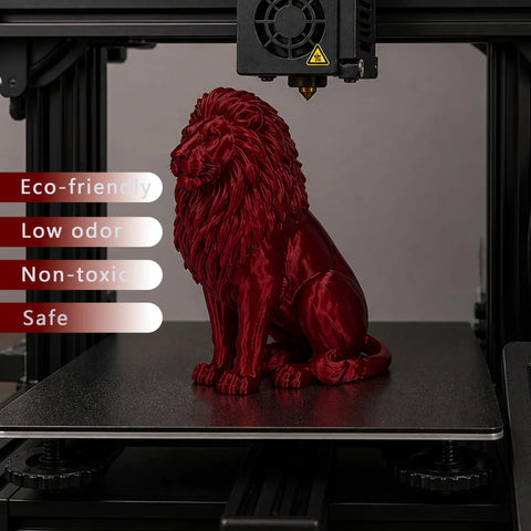 Slick Deep Red PLA High Speed 3D Printer Filament 1.75MM Smooth As Butter For Crushing Figures And Miniatures Dope Glossy Ruby Finish 1Kg Spool Legit Solid Quality For Quick Builds