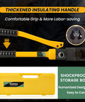 Hydraulic Nut Splitter Tool Heavy Duty Nut Separator Portable Cracker 10T Force with Insulating Handle and Storage Box YP 24 Pro Grade