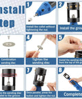 Heavy Duty Tungsten Sharpener Grinder For TIG Welding With A Straight Shooting Four Angle Rotary System step by step installation guide.