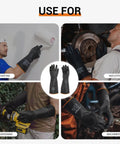 Heavy Duty Chemical Resistant Latex Gloves 18 Inch Waterproof Puncture Resistant For Industrial Cleaning And Gardening use