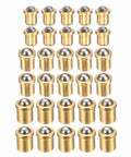 Top Shelf Brass Ball Point Spring Plungers 30 Piece Set displaying brass spring plungers in various sizes for mechanical assembly uses.