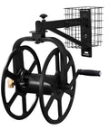 Multi Directional Garden Hose Reel With 360 Degree Rotation Holds One Hundred Twenty Five Feet Of Five Eighths Inch Hose Heavy Duty