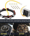 Alternator Stator Replacement 10 To 16 Amp For Briggs And Stratton And John Deere Lawn Tractors And Mowers Fits D150 D155 D160 D170
