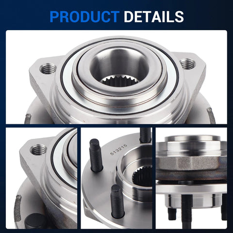 Front Wheel Bearing And Hub Assembly 513215 For 2004 To 2007 Chevy Malibu And Pontiac G6 5 Lug Non ABS Front Axle Replacement Wheel Hub