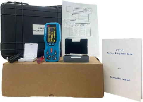 Portable Surface Roughness Tester With 20 Parameters Ra Rz Rq Rt Rp Rv R3z R3y RzJIS Rsk Rku Rsm Rmr Rx RPc Rk Rpk Rvk Mr1 Mr2 Handy Digital Surface Profilometer Gauge With Real Time Clock Display For Precise Everyday Measurements