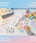 Kids Instant Camera Print Paper Refill 57x25mm Thermal Paper Rolls For Mini Printers Safe Durable Photo Paper For Happy Snaps And Fun Scrapbook Projects on study desk