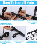 How to install Bike Handlebar Extender Aluminum Alloy 7.87 Inch Mounting Bracket for Lights Phone and Speedometer