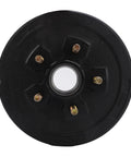 Genuine Heavy Duty 10 Inch Trailer Brake Hub Drum With 5 Bolts And 5 On 4.5 Inch Pattern For 3500 Lbs Trailers Anti Corrosion Hub Assembly top view showing five bolts.