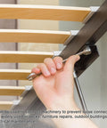 Person using wrench with Rock Solid M26 Copper Flat Washers, 8 Piece Pack Featuring 32mm Outside Diameter And 2mm Thickness for securing connections.