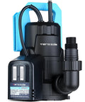 Automatic Submersible Sump Pump One Third HP 2400 GPH Portable Water Removal Transfer Pump with Sixteen Point Four Ft Cord