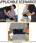 Seven Handles Gait Belt For Seniors With Quick Release No Fuss Adjustable Transfer Belt used on sofa, bed, stairs