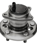 Front view of rear wheel bearing and hub assembly with ABS for Toyota Camry Highlander Avalon Solara and Lexus ES series 5 lugs 2pc set