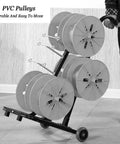 Transportable Wire Spool Rack Dispenser With 8 Rods Multi Spool Organizer in metal frame and ABS construction on wheels
