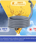 Pro Grade 50 Ft Non-Metallic Liquid Tight Conduit Kit For 1 Inch NPT with temperature resistance highlights