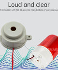 Industrial Signal Alarm Tower Light With LED Rotating Strobe And Mad Loud Buzzer 110V AC Emergency Warning Lamp Red 120dB