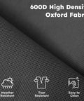600D high density Oxford fabric used in Heavy Duty Camping Chair 2 Pack With 450 Lb Capacity Wide Foldable Camp Chairs