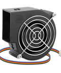 97mm By 33mm Brushless DC Blower Fan 12V Beefy CFM With 4 Pin PWM For PCs And Electronics Squirrel Cage Design Long Lifespan About 50000 Hours Compact Small Cooling Fan, side view