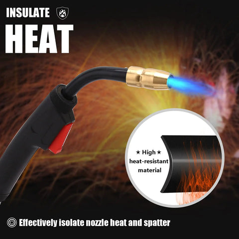 15 Foot M-150 MIG Welding Gun Replacement for Miller Millermatic Series and Hobart IronMan 210 Stinger Torch, Heavy Duty Pro Grade 150 Amp, Compatible With Millermatic 35 120 130 130XP 135 140s 150 175 180s 185 DVIs