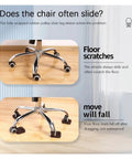 Set Of 15 Rubber Chair Wheel Stoppers And Caster Cups Floor Protectors For Office And Home in use on chair wheels