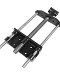 Heavy Duty Front Screw Bench Vise For Woodworking Shops Built Like A Tank Rock Solid Seven Inch Jaw Opening cast iron body with chrome screws.