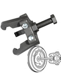 Heavy Duty Harmonic Balancer Puller Kit With 6 Jaw Design for easy damper removal, shown with thick jaws and pulley schematic.