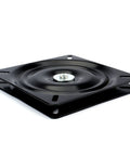 Heavy Duty 7 Inch Bar Stool Swivel Plate Replacement Seat Base In Black With Full Ball Bearing Steel Construction For Durable Kitchen And Bar Stools For Quick Fit, black steel swivel plate