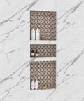 Shower Niche Recessed Shelves For Bathroom 16 By 40 Inches ABS Plastic Waterproof Storage Niche With Large Space And Rounded Edges